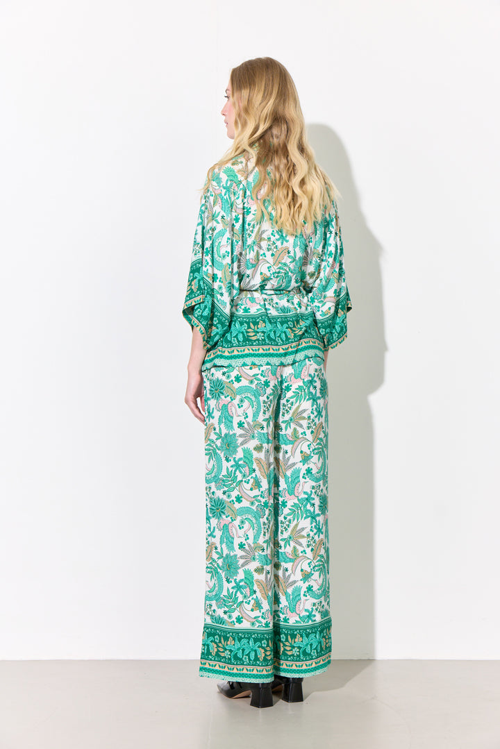 HUNKØN Helene Shirt Skjorter Bird Green