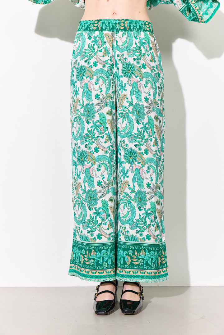 HUNKØN Helene Trousers Bukser Bird Green