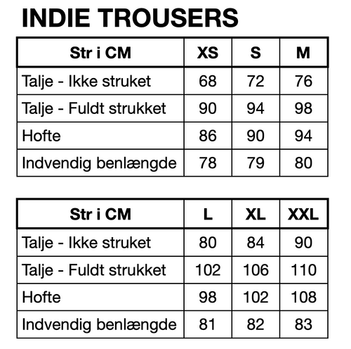 HUNKØN Indie Trousers Bukser Black Striped