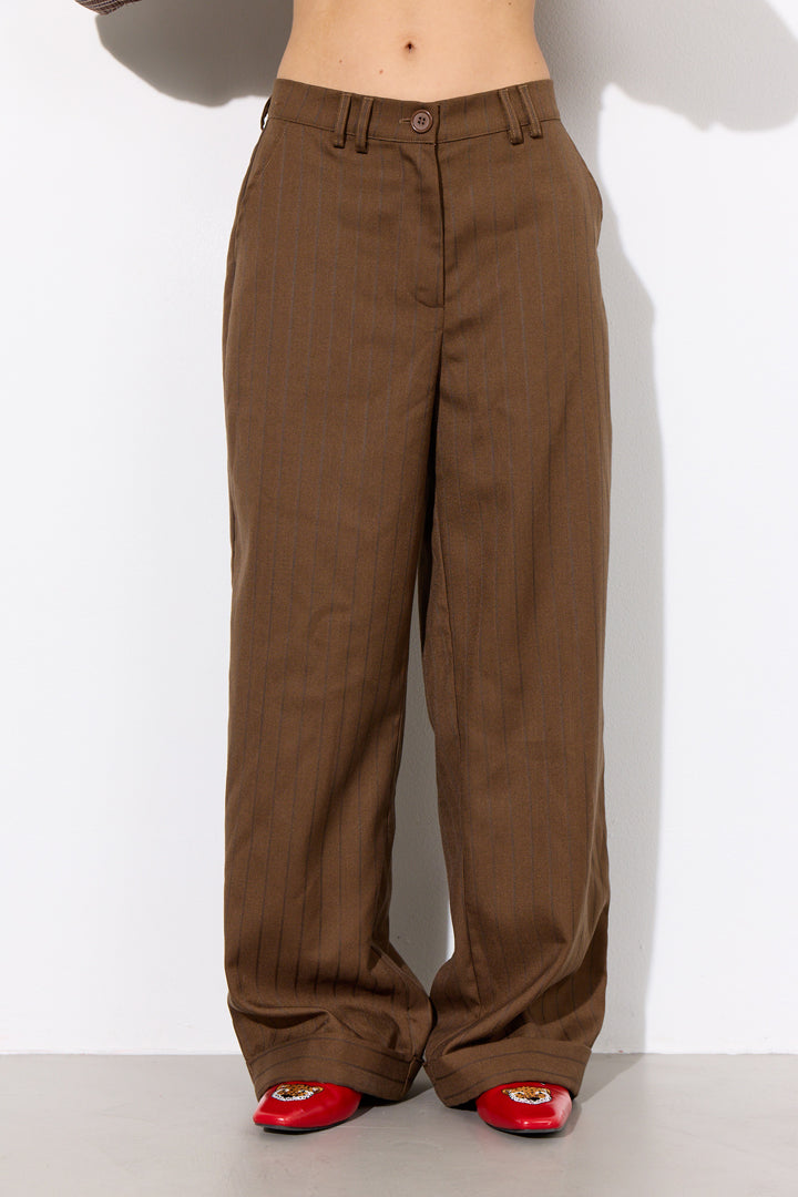 HUNKØN Irena Trousers Bukser Brown