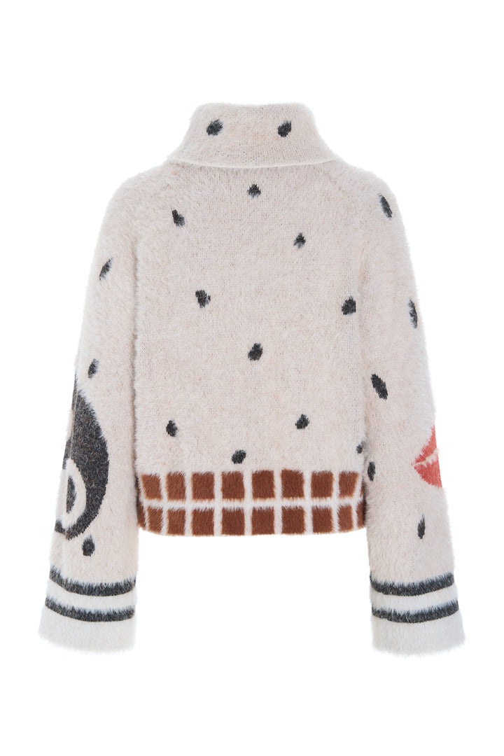 HUNKØN Kitti Knit Blouse Bluser Soft Leo