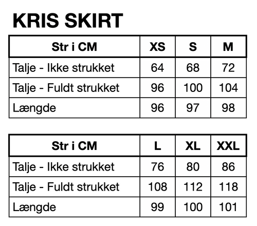 HUNKØN Kris Skirt Nederdele Rose
