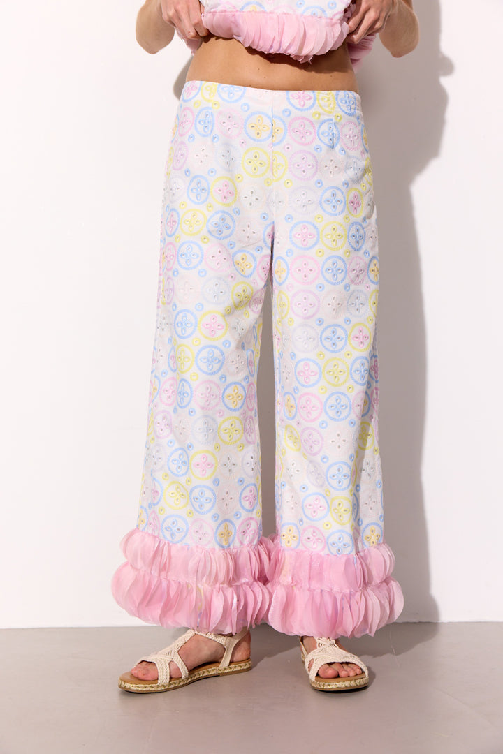 HUNKØN Lana Trousers Bukser Pastels