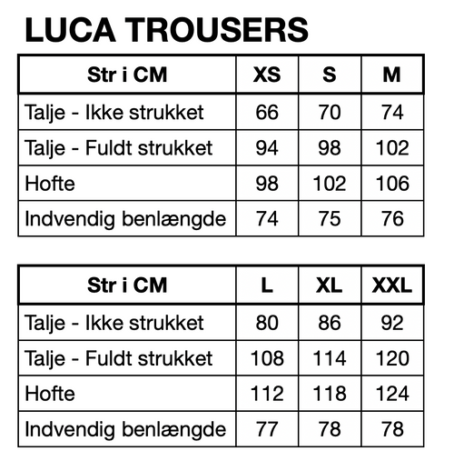 HUNKØN Luca Trousers Bukser Brown