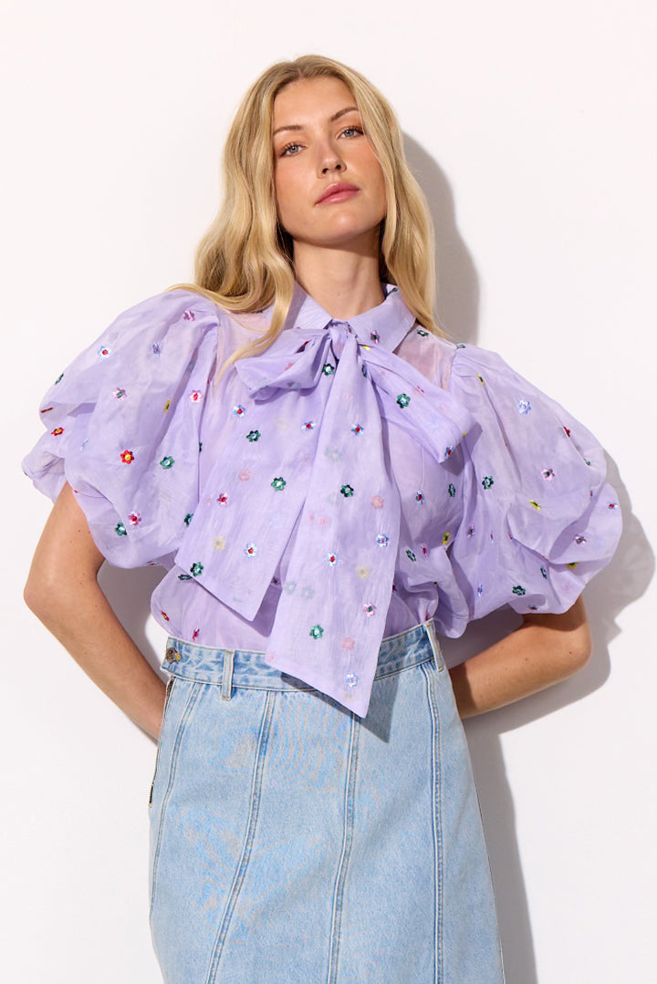 HUNKØN Lucia Shirt Skjorter Lavender
