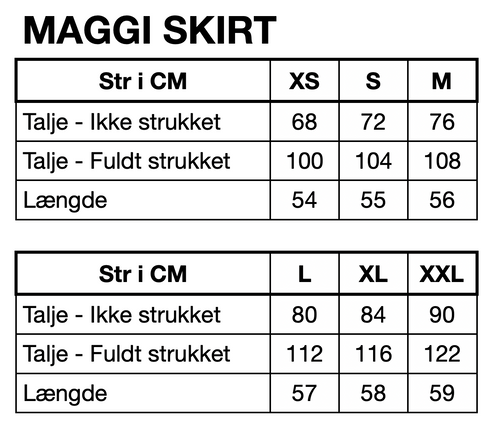 HUNKØN Maggi Skirt Nederdele Blue Daisy