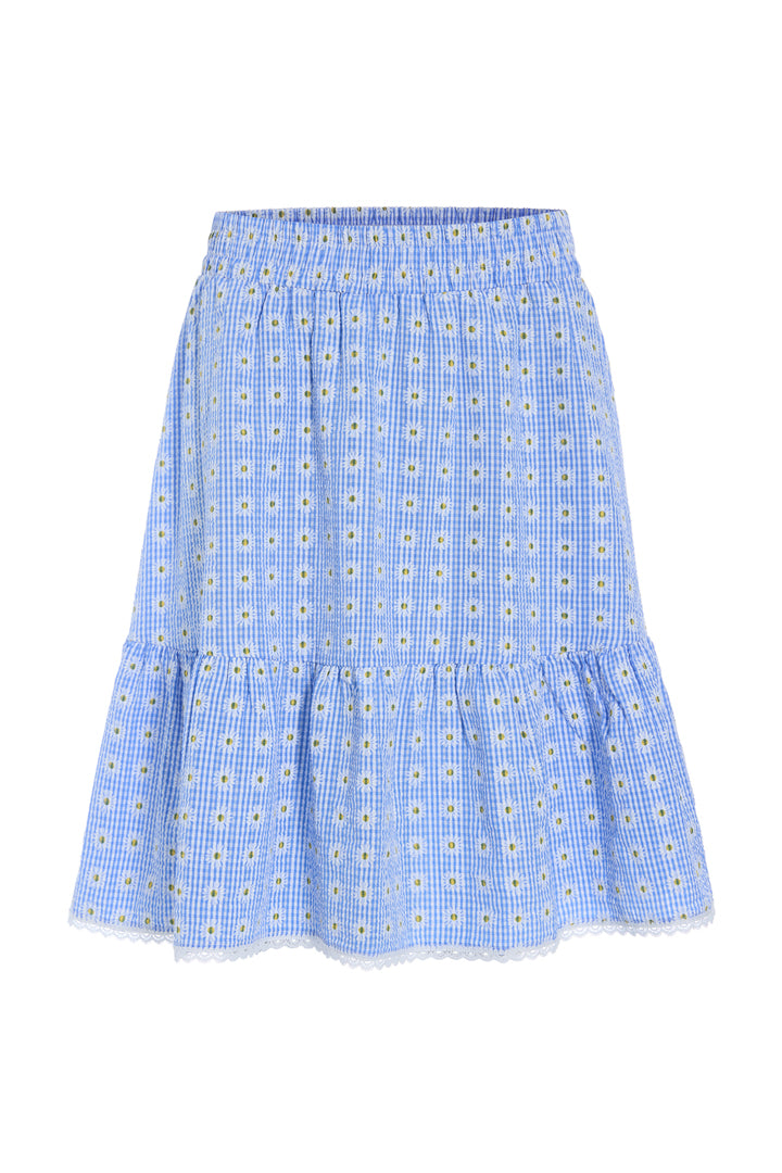 HUNKØN Maggi Skirt Nederdele Blue Daisy