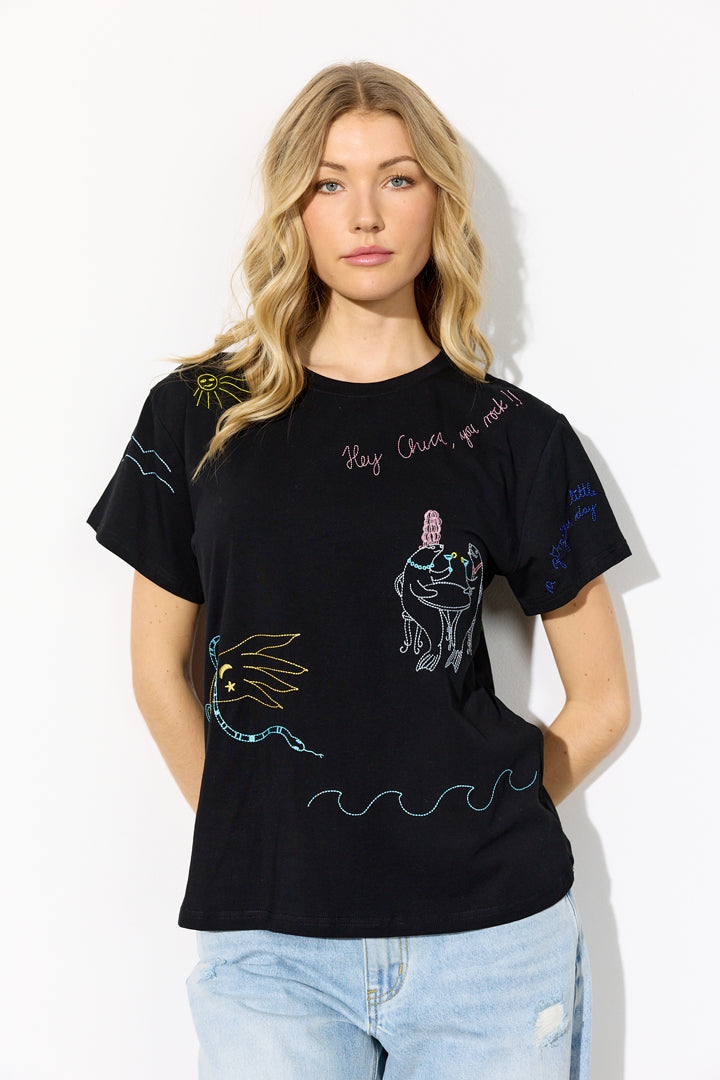 HUNKØN Mavis T-shirt T-shirts Black