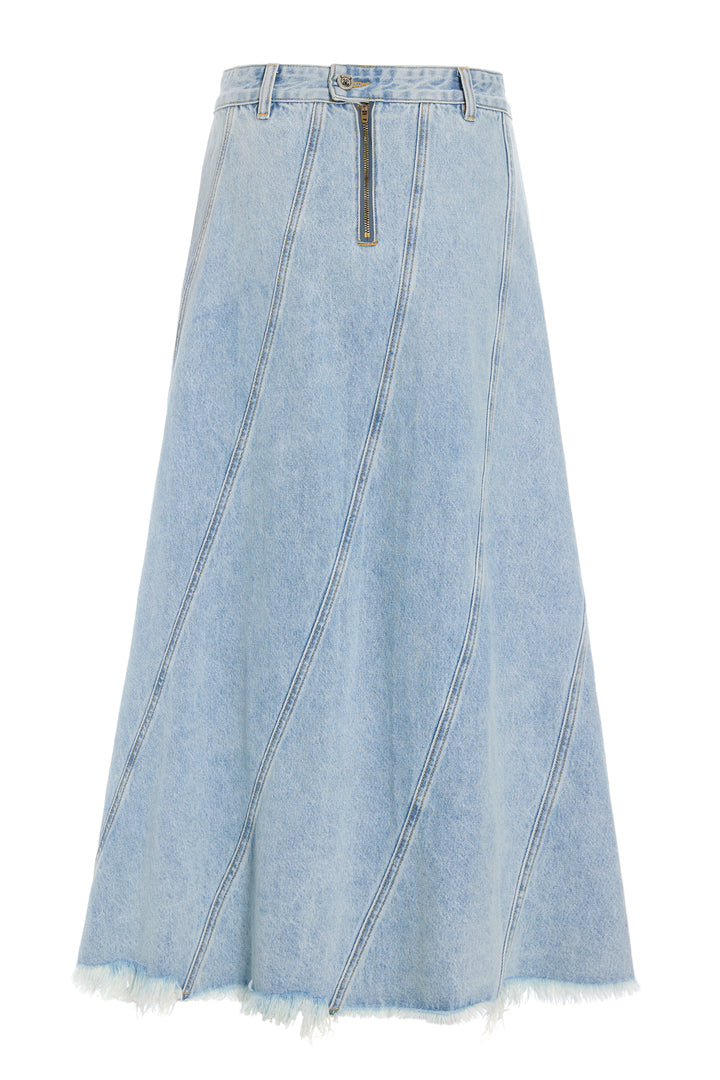 HUNKØN Mette Denim Skirt Nederdele Light Denim