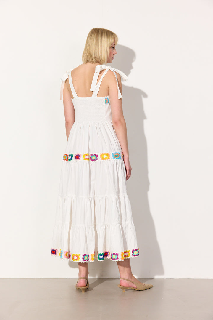 HUNKØN Millie Dress Kjoler White