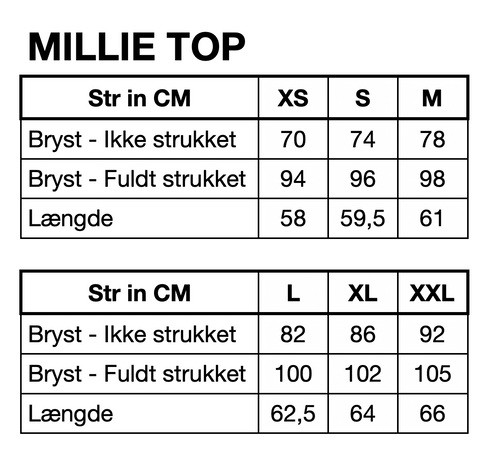 HUNKØN Millie Top Toppe Black