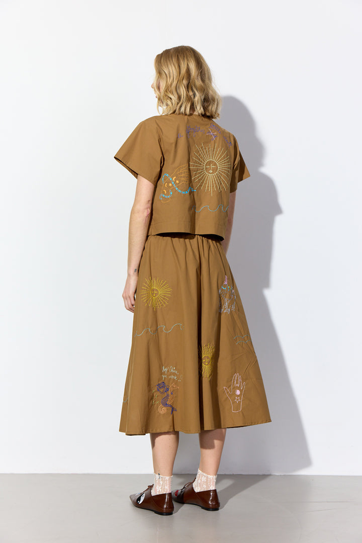 HUNKØN Nima Shirt Skjorter Caramel