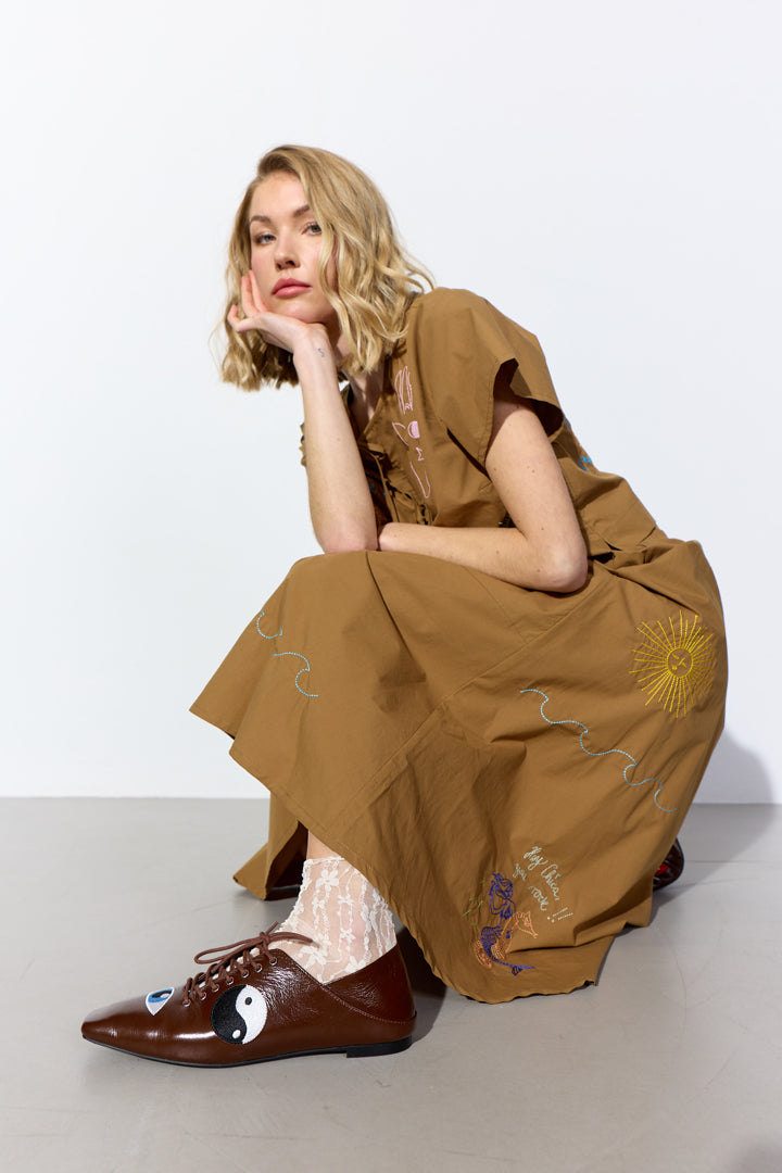 HUNKØN Nima Skirt Nederdele Caramel