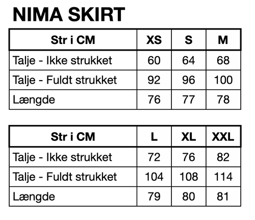 HUNKØN Nima Skirt Nederdele Rose