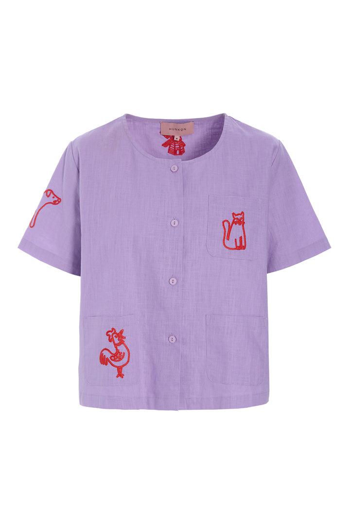 HUNKØN Nina Shirt Skjorter Lavender