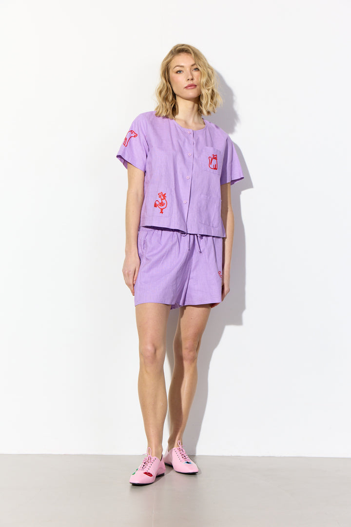 HUNKØN Nina Shirt Skjorter Lavender
