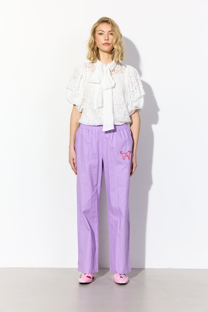 HUNKØN Nina Trousers Bukser Lavender