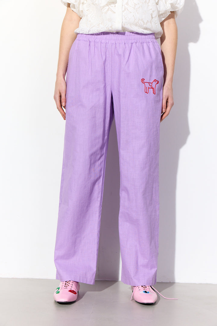 HUNKØN Nina Trousers Bukser Lavender