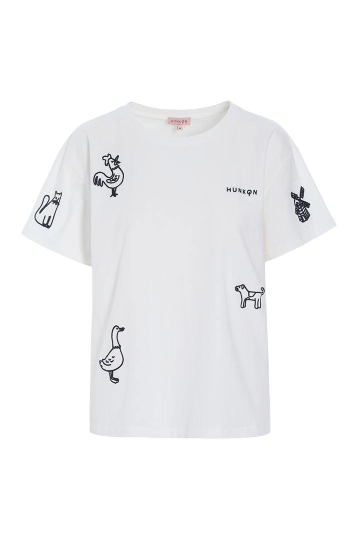 HUNKØN Noa T-shirt T-shirts White