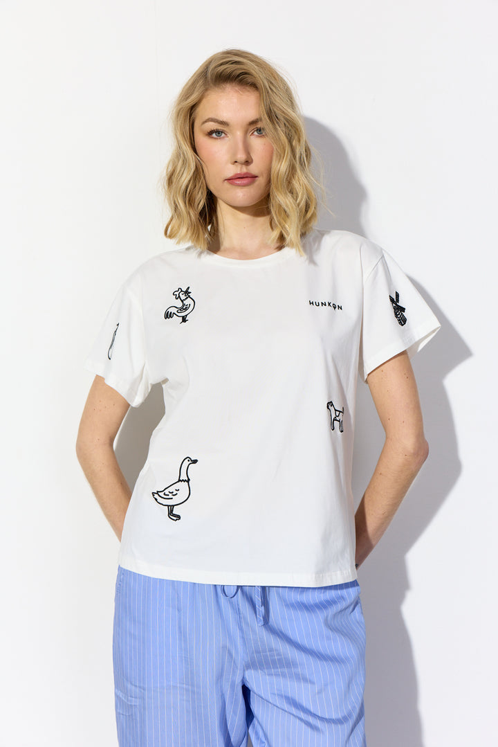HUNKØN Noa T-shirt T-shirts White