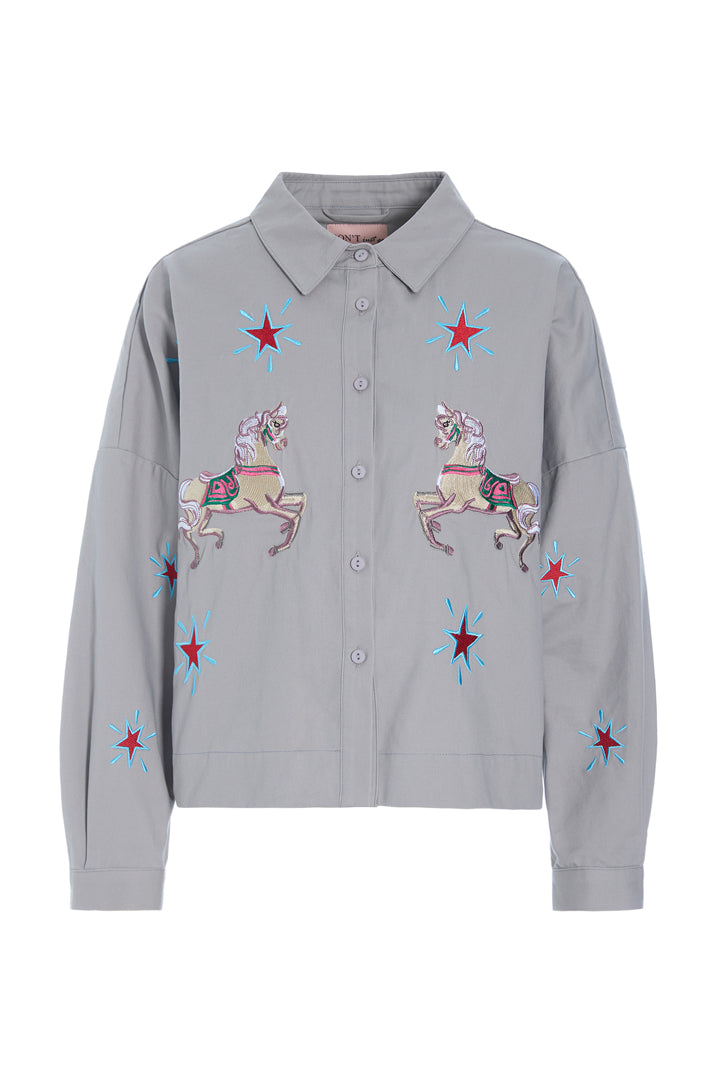 HUNKØN Electra Shirt Skjorter Grey