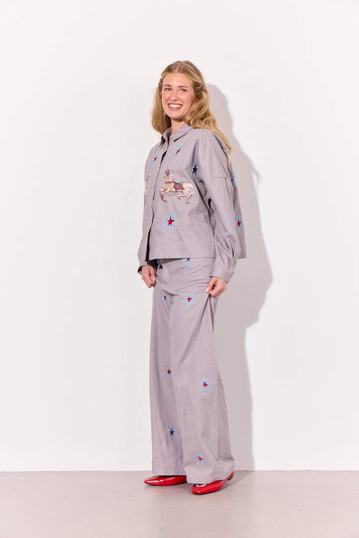 HUNKØN Electra Shirt Skjorter Grey