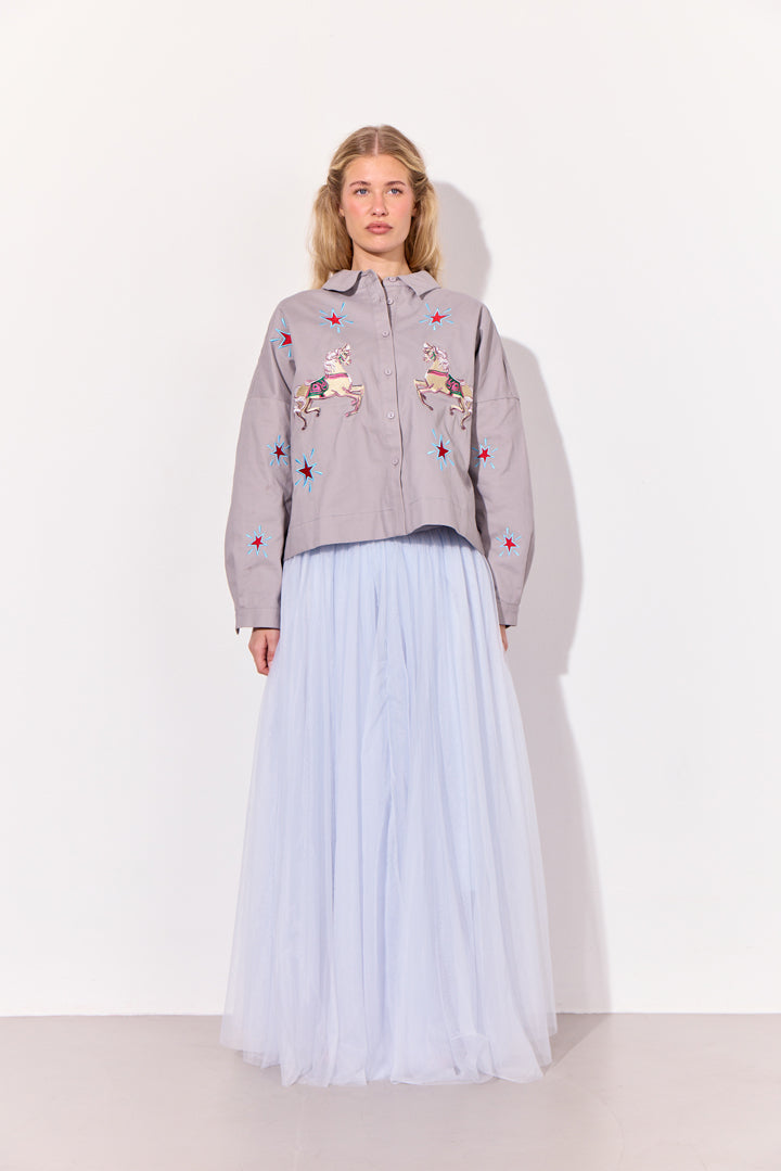 HUNKØN Electra Shirt Skjorter Grey