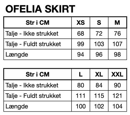 HUNKØN Ofelia Skirt Nederdele Zinfandel