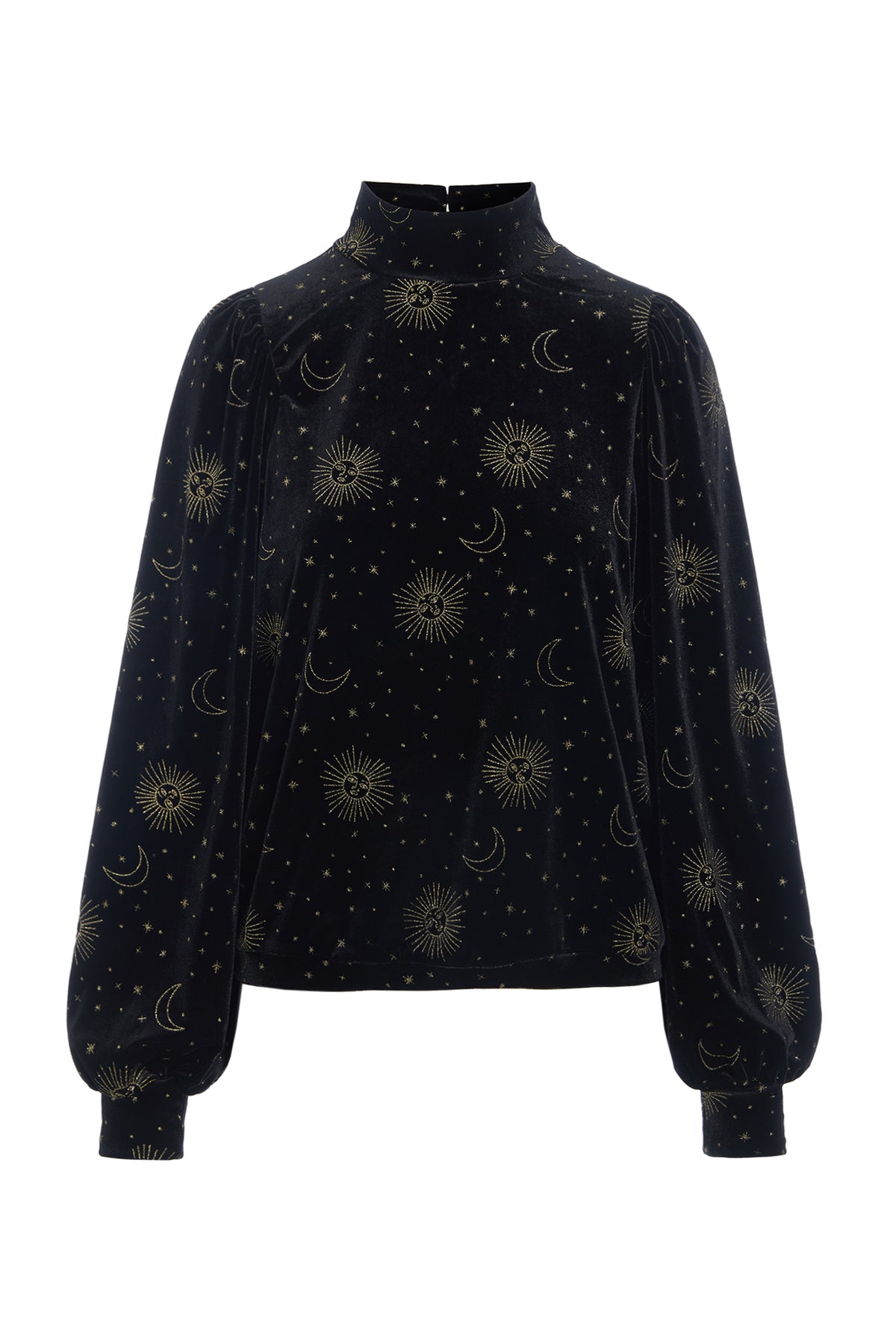 HUNKØN Olympia Blouse Bluser Black
