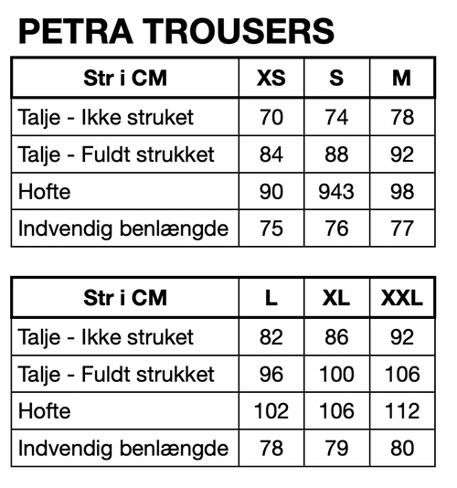 HUNKØN Petra Trousers Bukser Burgundy