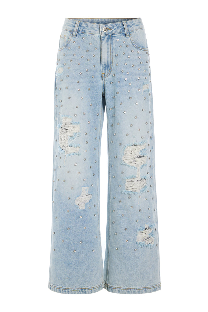 HUNKØN Priya Gem Jeans Bukser Light Denim