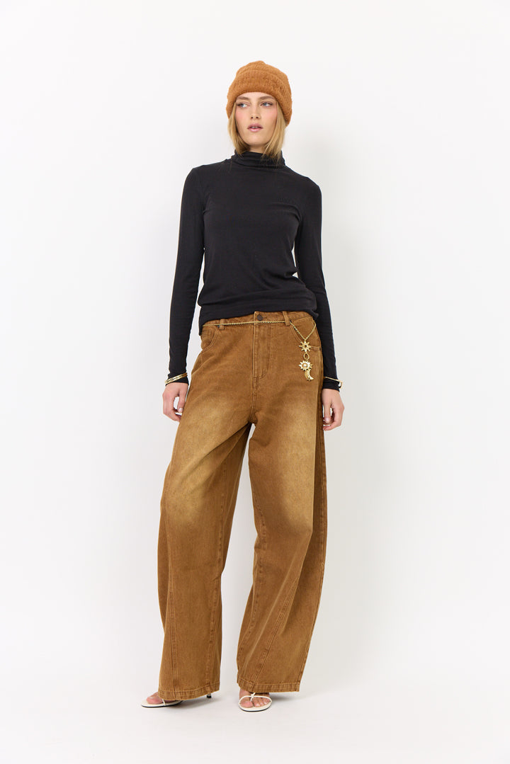 HUNKØN Rebekka Turtleneck Bluser Black