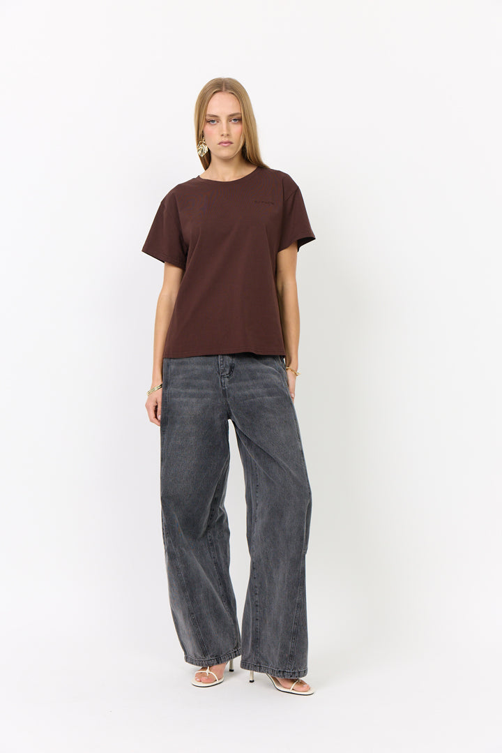 HUNKØN Renata Barrel Jeans Bukser Black