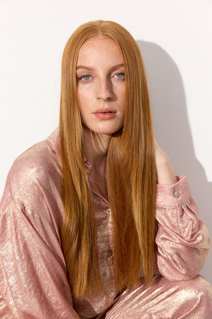 HUNKØN Robin Shirt Skjorter Rose Metallic