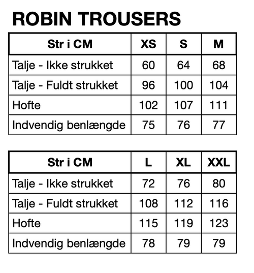 HUNKØN Robin Trousers Bukser Blue Metallic