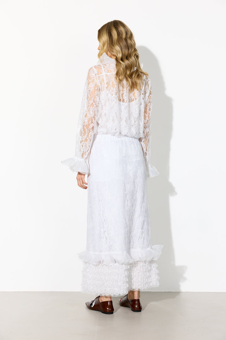 HUNKØN Rosanne Shirt Skjorter White