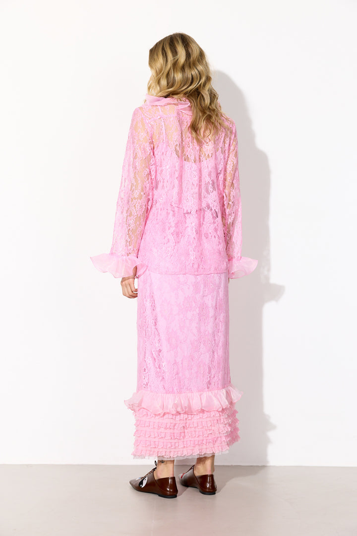 HUNKØN Rosanne skirt Nederdele Pink