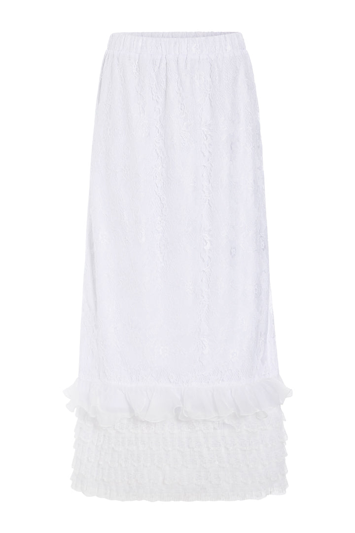 HUNKØN Rosanne skirt Nederdele White