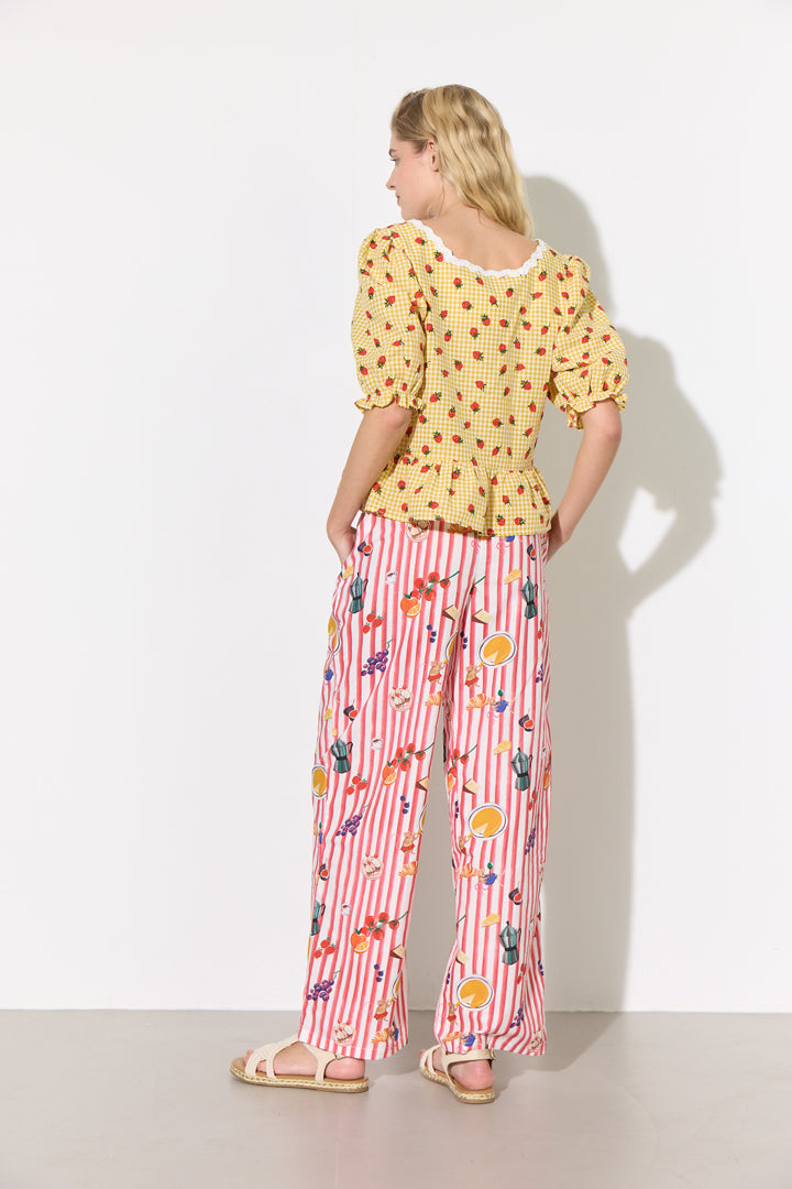 HUNKØN Ruth Blouse Skjorter Yellow