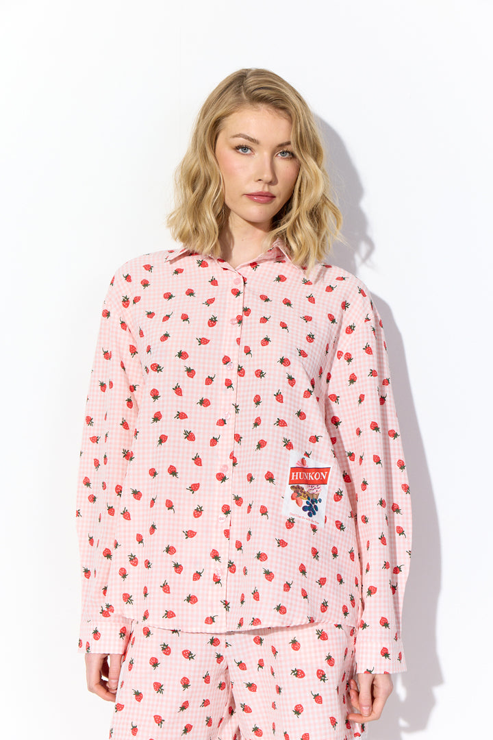 HUNKØN Ruth Shirt Skjorter Pink