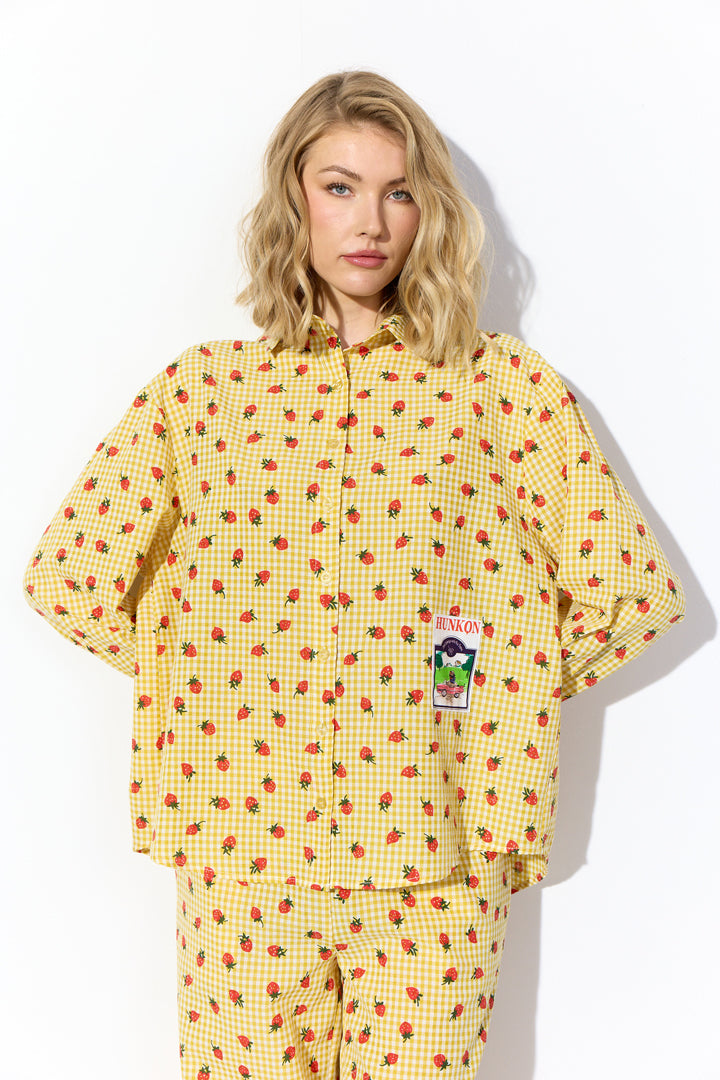 HUNKØN Ruth Shirt Skjorter Yellow
