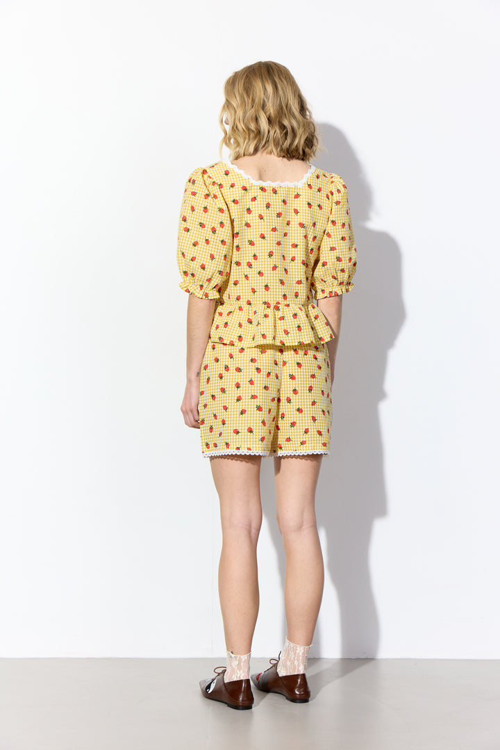 HUNKØN Ruth Shorts Shorts Yellow
