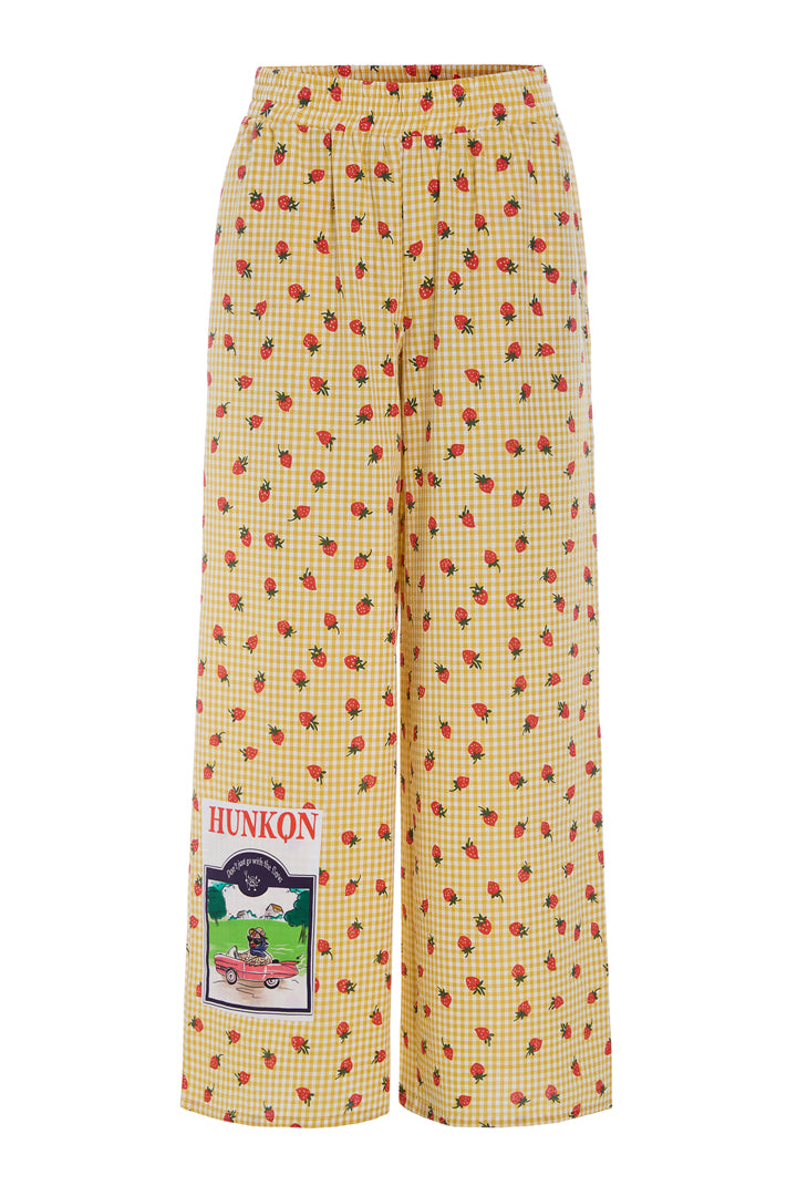 HUNKØN Ruth Trousers Bukser Yellow