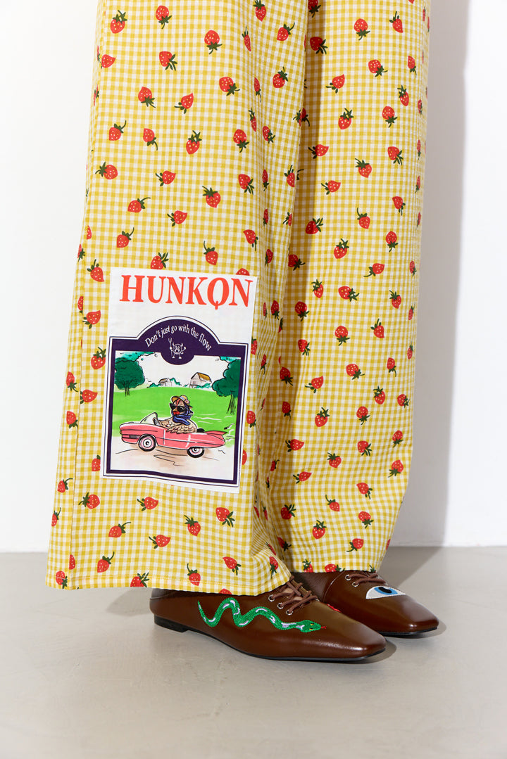 HUNKØN Ruth Trousers Bukser Yellow