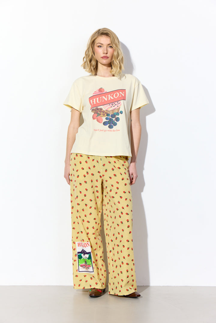 HUNKØN Ruth Trousers Bukser Yellow