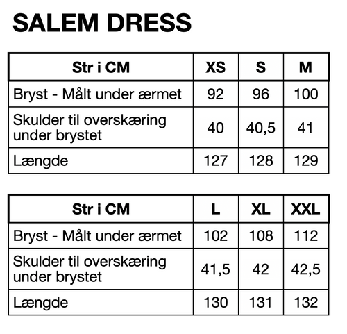 HUNKØN Salem Dress Kjoler Black