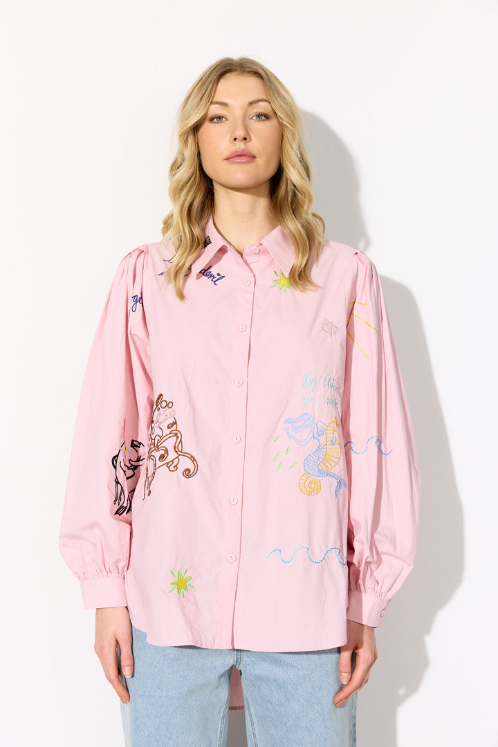 HUNKØN Sasha Shirt Skjorter Rose