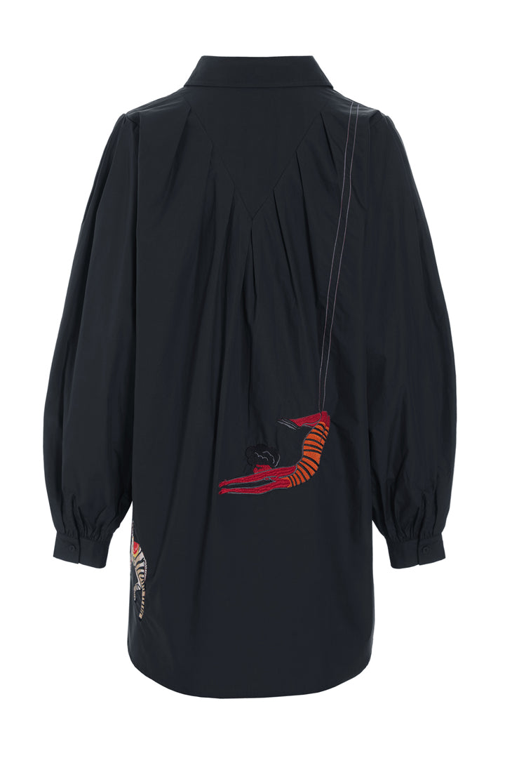 HUNKØN Sasha Shirt Skjorter Black