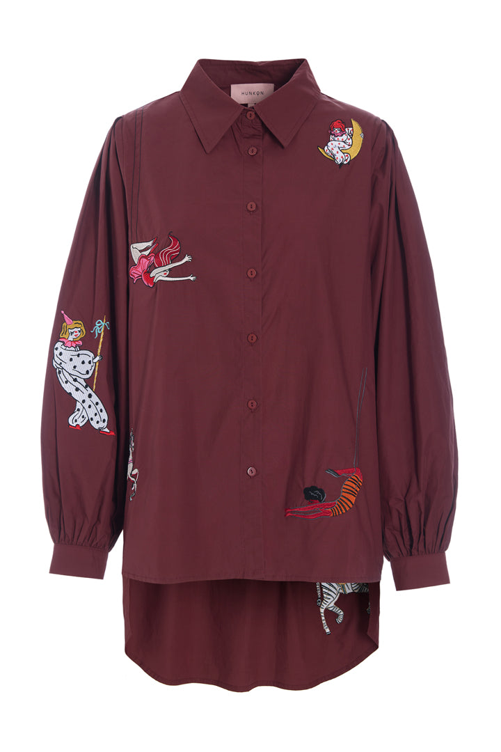 HUNKØN Sasha Shirt Skjorter Oxblood