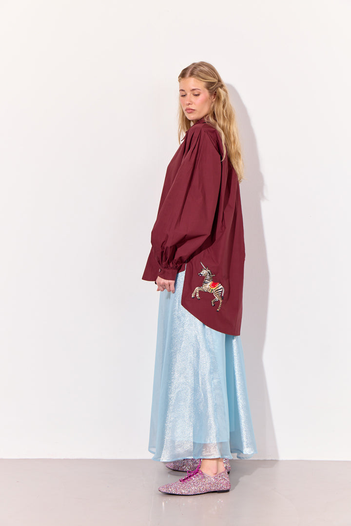 HUNKØN Sasha Shirt Skjorter Oxblood